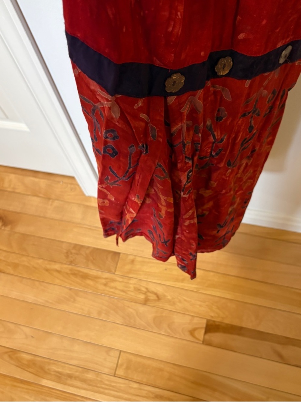 Equinoxe Celestial 90s Boho Maxi Hippy Dress Size M Colourful Buttons - Picture 11 of 15